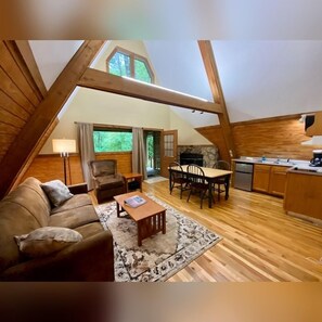 智能電視、壁爐、DVD 播放機