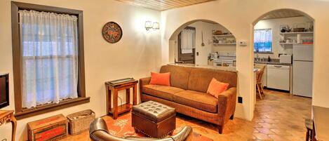 TV, DVD player, books