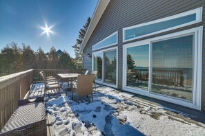 Outdoor dining - St. Ignace Cottage w/ Deck & Beach on Lake Huron! (St. Ignace)