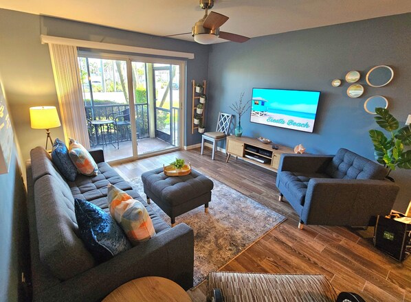 TV, table tennis, books