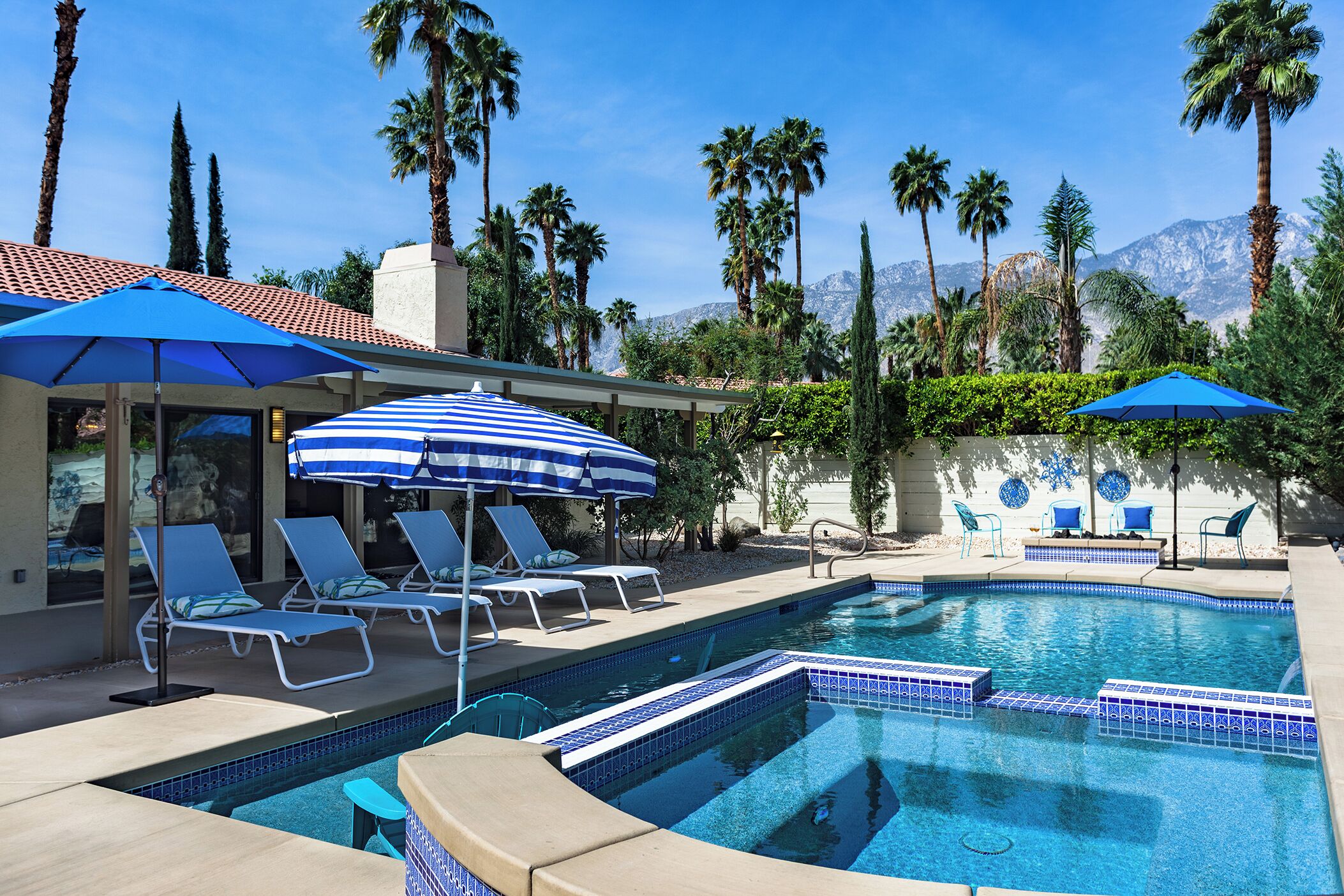 A heated pool