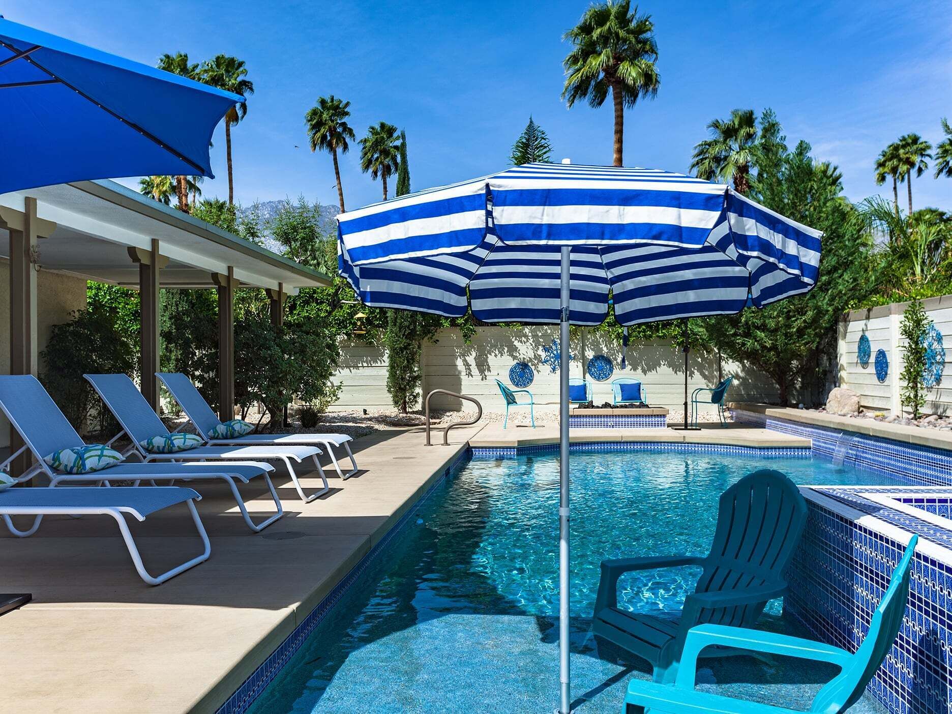 A heated pool
