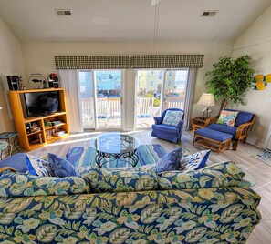 DVD player, books - By The Sea: Your Island Sanctuary Awaits (Surf City)