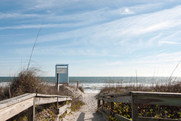 Vista a la playa o el mar