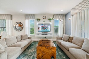 TV, table football, ping pong