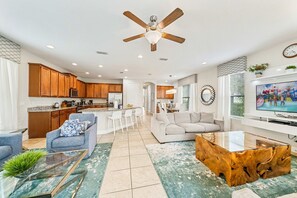 TV, table football, ping pong