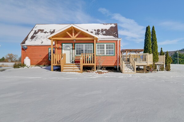 Exterior - Steps From Lake George! 8-Acre Home w/ Dock Access (Ticonderoga)