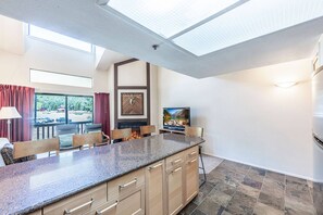 Fridge, microwave, oven, stovetop - Free Ski Rentals! No Car Needed, Walk to Skiing, Hot Tub, Top Floor Park City Ski Condo (Park City)