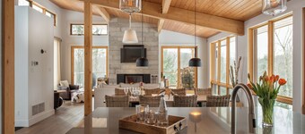 Chalet Trappeur - Lyxigt tremblanthem med badtunna och vackra eldstäder