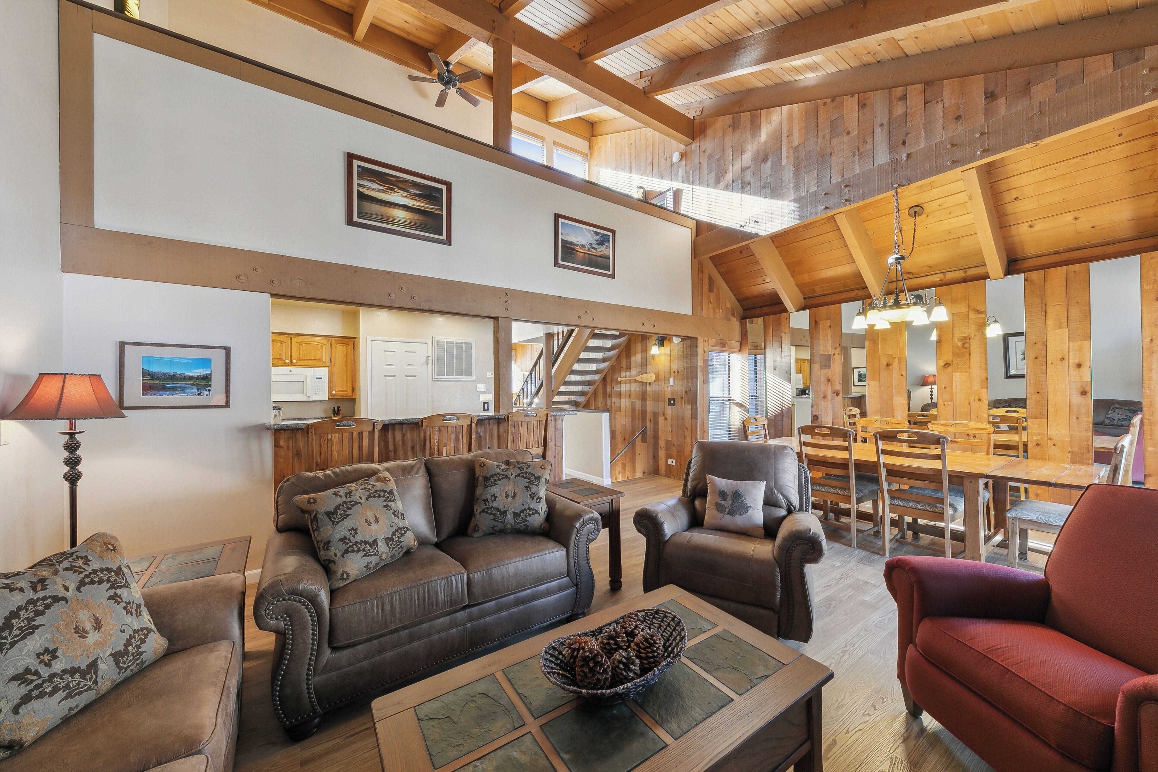 Télévision, cheminée, lecteur de DVD