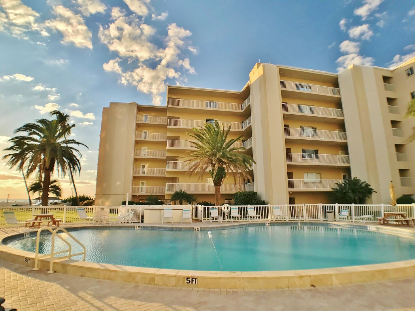 A heated pool