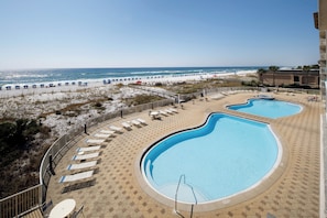 A heated pool