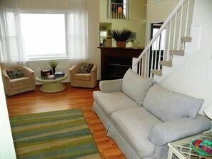 TV, DVD player, books