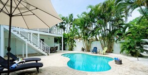 A heated pool