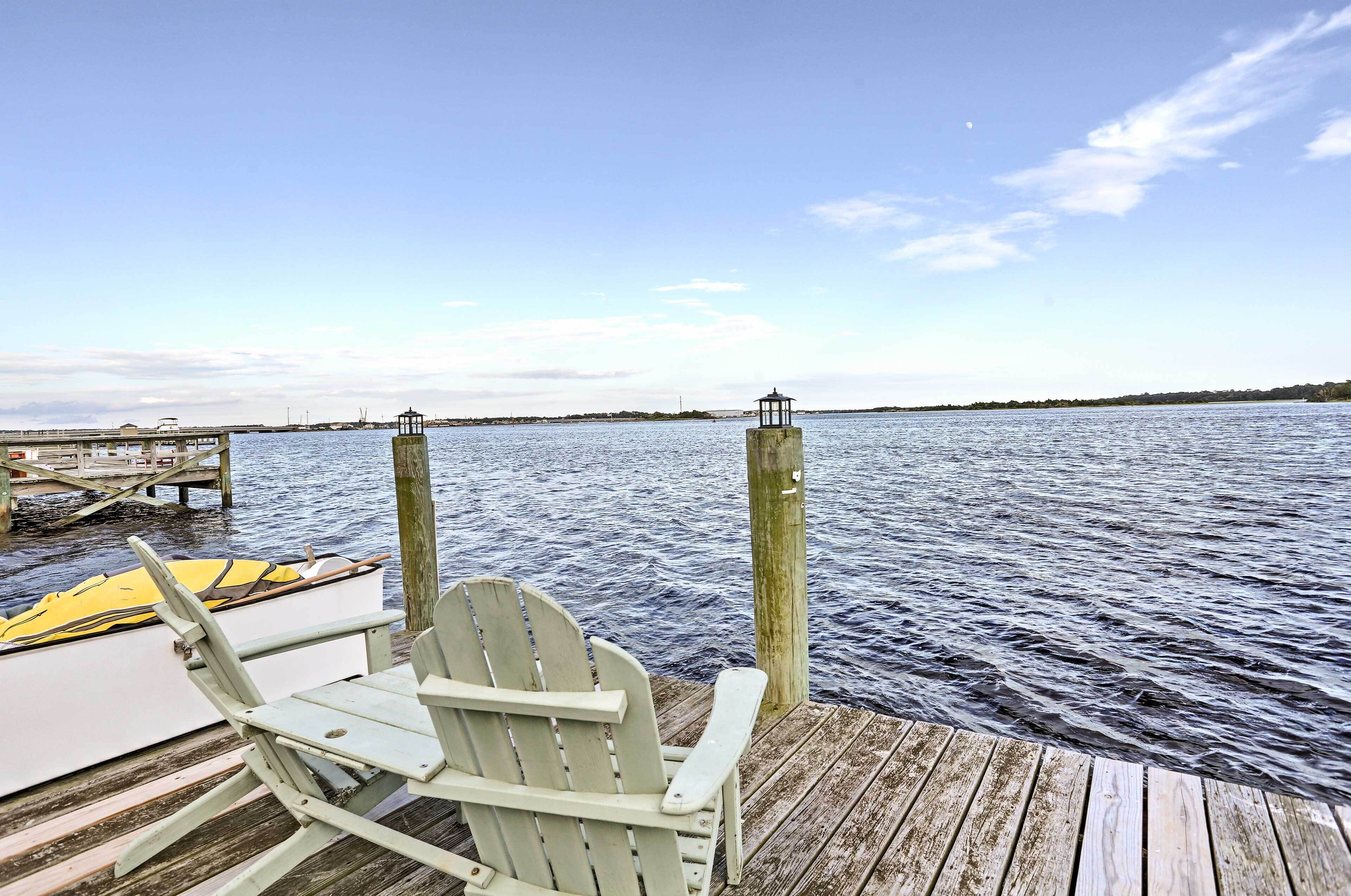 'Serenity by the Sea' Home w/Dock - 6 Mi to Beach!