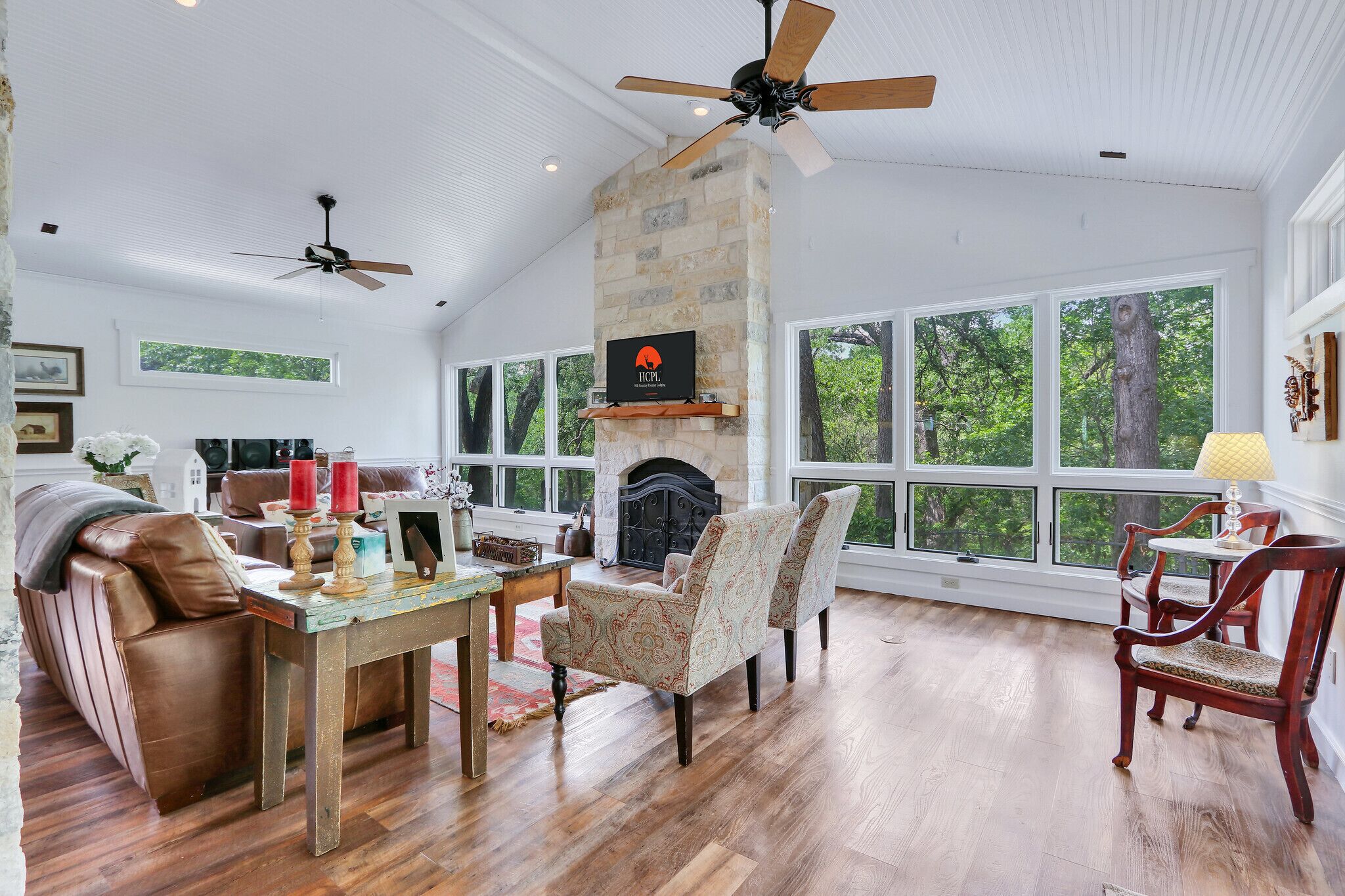 تلفزيون، مدفأة