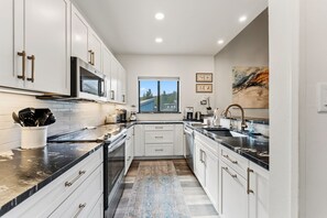 Microwave, oven, stovetop, dishwasher