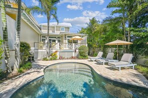Outdoor pool, a heated pool - Luxury Four Bedroom Home with Easy Access to Beach.  Pool and private Patio. (Holmes Beach)