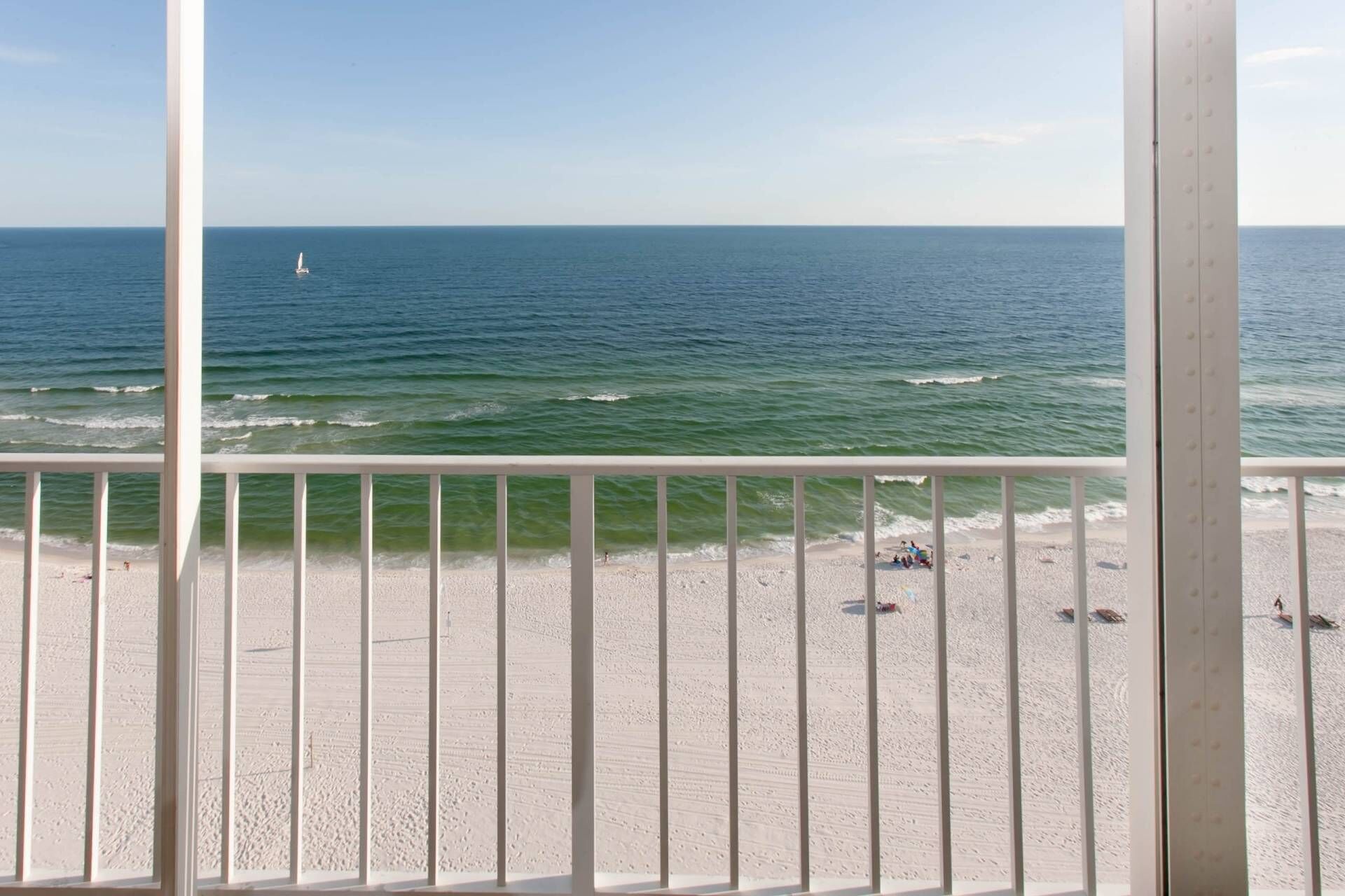 On the beach, windsurfing, kayaking, motor boating