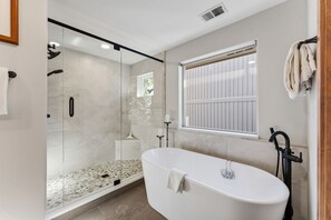Hair dryer, towels