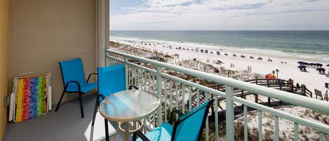Balcony view - Have a frosty cold beverage at the table while taking in the amazing views.