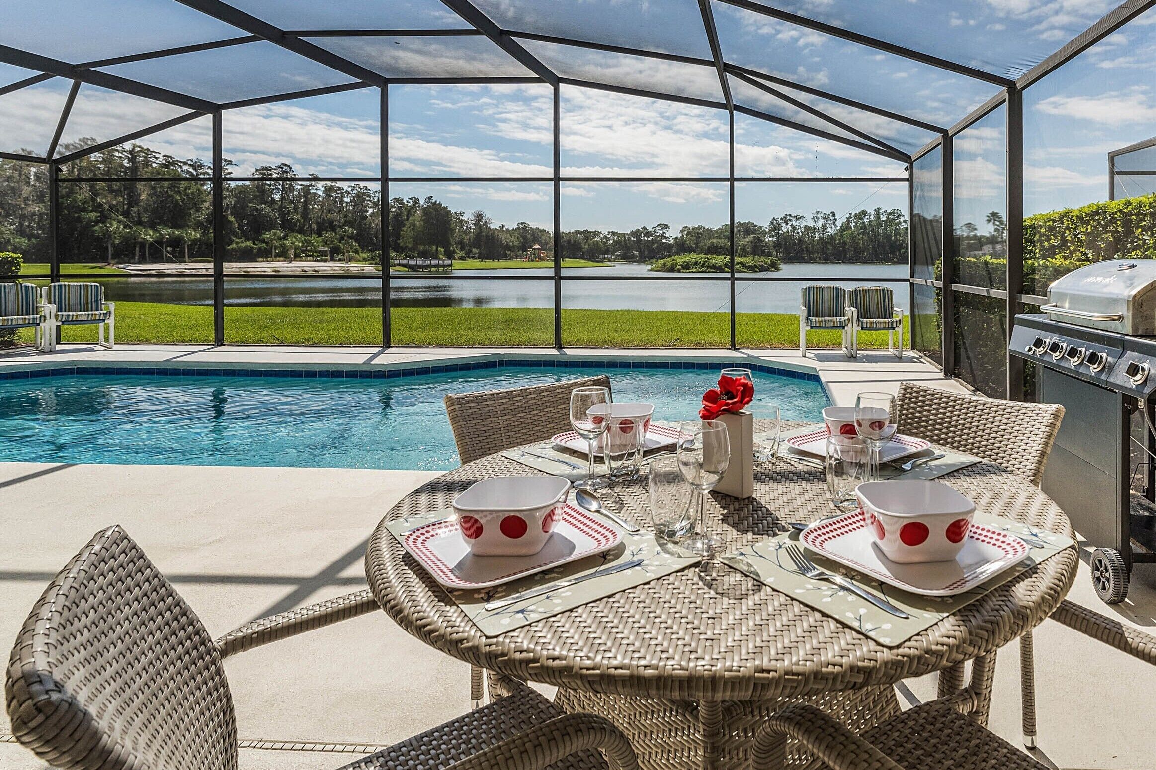 5 Bedrooms / 3 Bathrooms - Private Pool, Lake View, Game Room, New Decor!