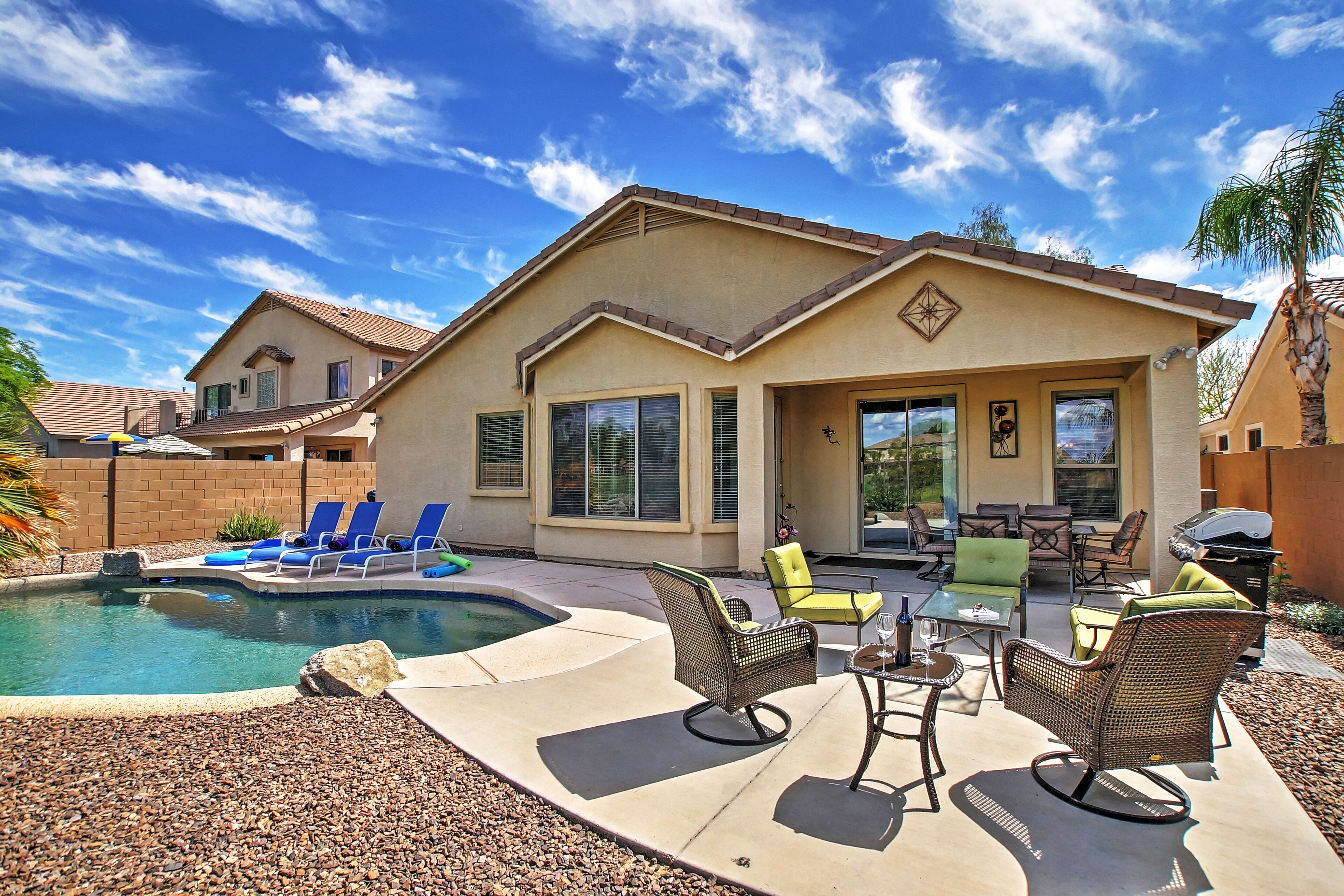 Queen Creek Home: Private Pool + Golf Course View!