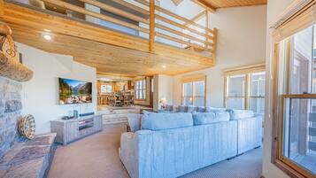 TV, fireplace, DVD player, stereo