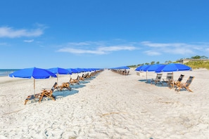 On the beach