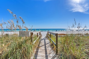 On the beach