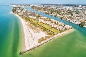 Accommodatie ligt op het strand