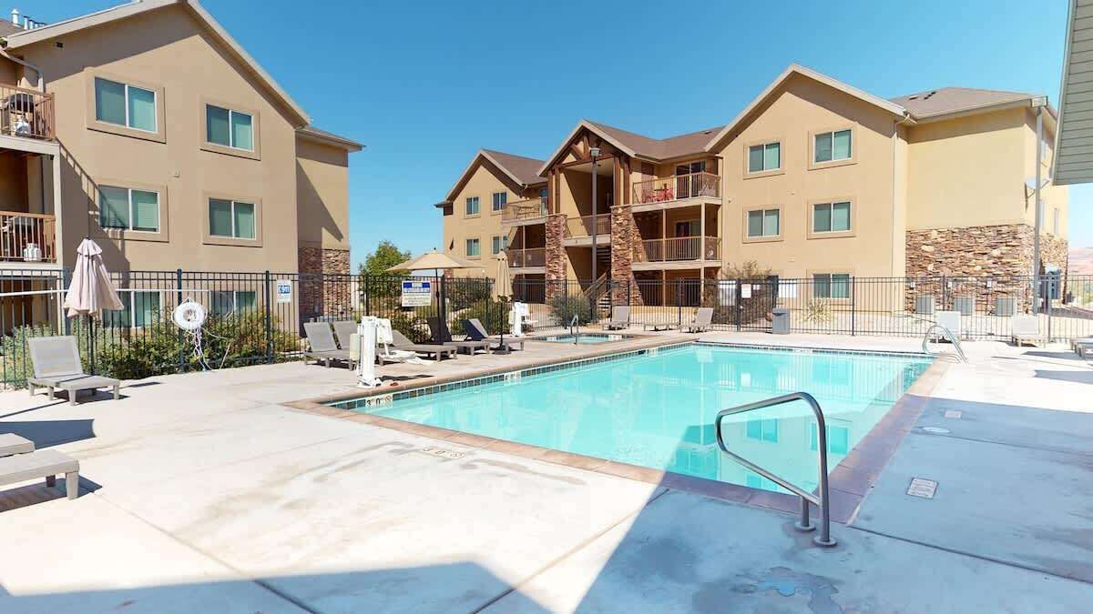 A heated pool