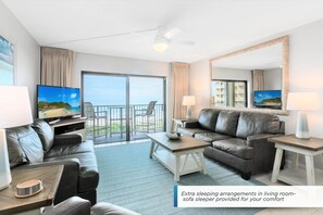 TV - Gorgeous Oceanfront Corner Unit Condo w/ Dual Balconies & Panoramic Views! 🌴 (Cape Canaveral)