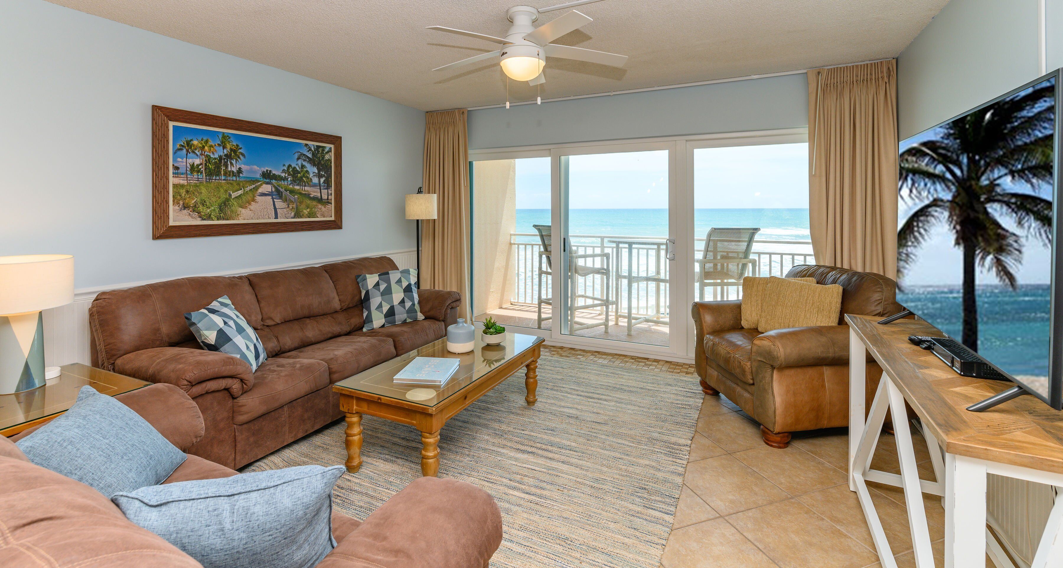 TV. Direct Oceanfront Condo with Extra-Large Balcony & Panoramic Views! 🌊
