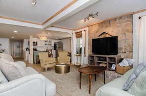 Fireplace, DVD player