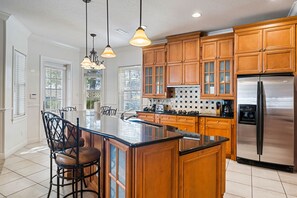 Fridge, microwave, oven, stovetop - Homestead Holly: Game Loft, Private Pool, Water Park, Near Disney (Kissimmee)