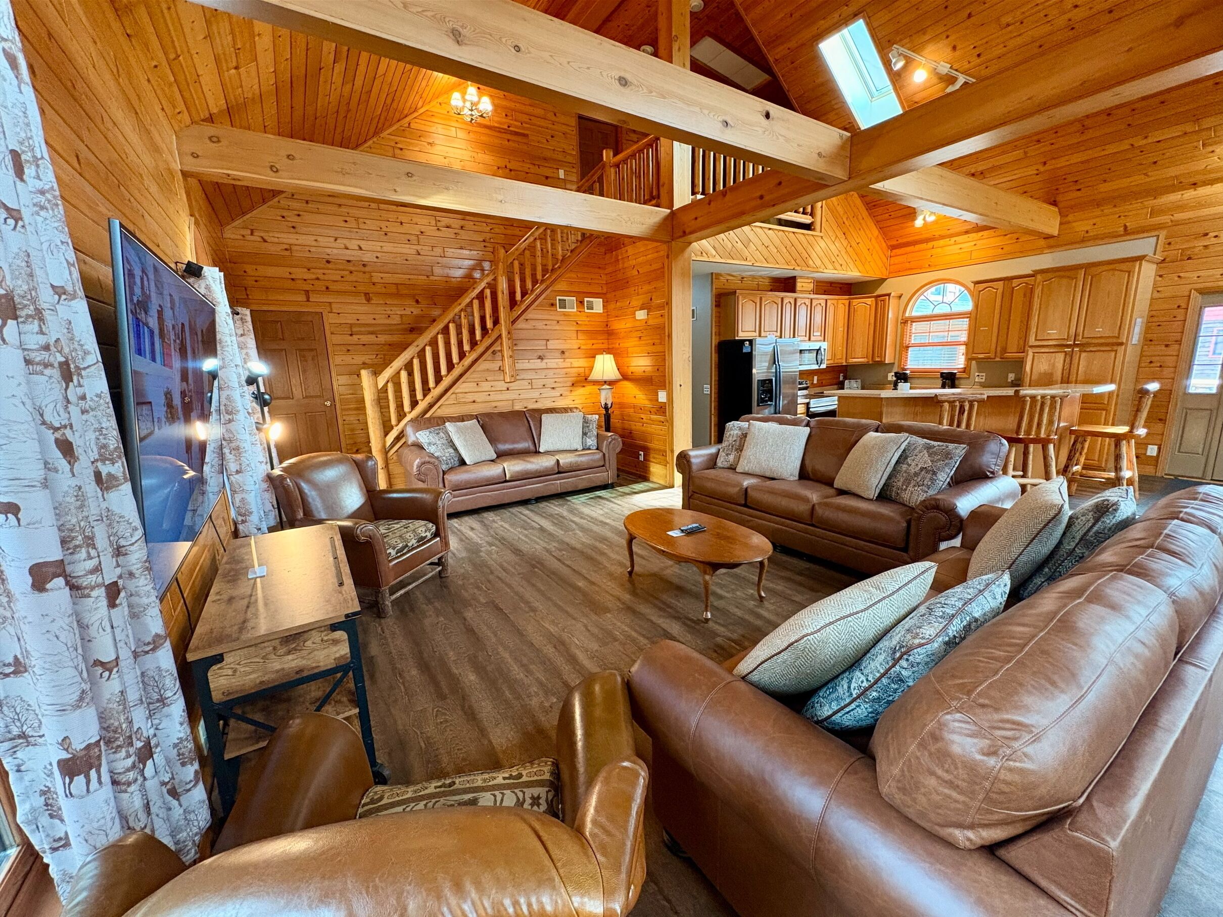 TV, fireplace, table tennis