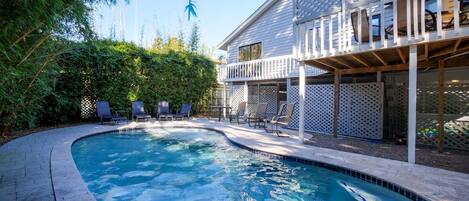 A heated pool