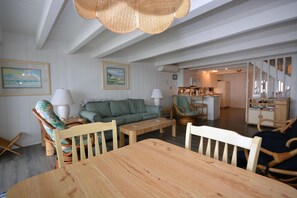 TV, DVD player - Comfy, spacious 4 bedroom oceanfront townhouse with free WiFi and breathtaking ocean views located downtown just steps from the beach! (Ocean City)