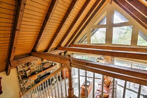 TV, fireplace, DVD player - Sky Valley Home w/ Stunning Views - 1 Mi to Resort (Sky Valley)