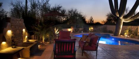 A heated pool