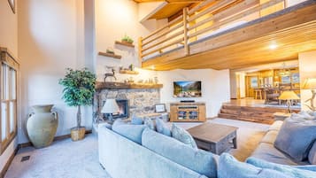 電視、壁爐、DVD 播放機、音響