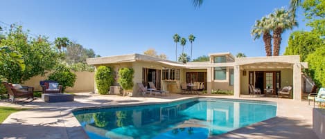 A heated pool