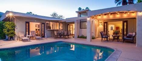 A heated pool