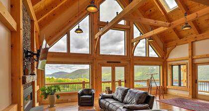 Naples Cabin w/ Lake Views & Wraparound Deck!