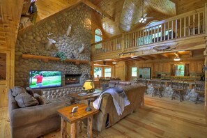 スマートテレビ、暖炉、テレビゲーム機