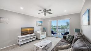 TV, ping pong, books