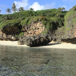 On the beach, beach bar