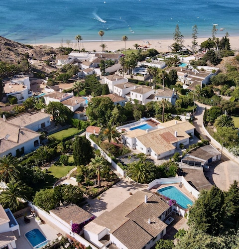 Charming Villa with Heated Pool & Large Garden near Sandy Beach, Hiking and Golf