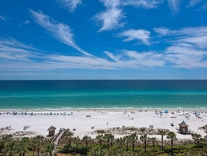 Relax on the beach with a clear view of the ocean from this beach resort.